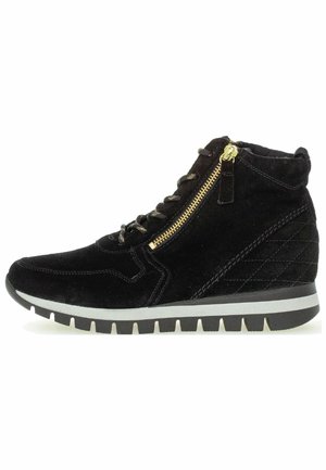 Gabor High-top trainers - schw flausch gold