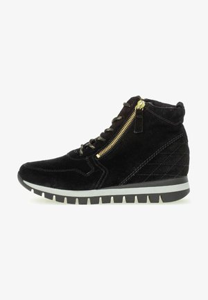 Gabor, High-top trainers - schw flausch gold