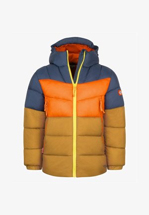 TROLLKIDS, KIDS KIRKENES JACKET UNISEX - Winterjacke - bronze/mystic blue/flame orange