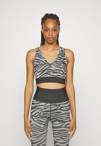 Björn Borg SEAMLESS LIGHT CROP - Top - zebra