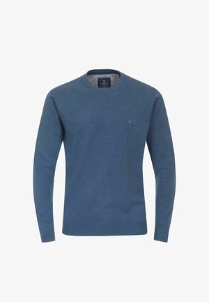 Redmond, Strickpullover - blau melange