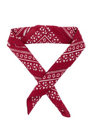 SAILOR SQUARE - Selyemkendő - red - sessile bloom dahlia