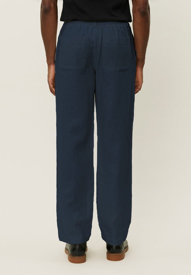 【TROVE】pino wide trousers Les Deux PINO - Trousers - dark navy/dark blue - Zalando.co.uk