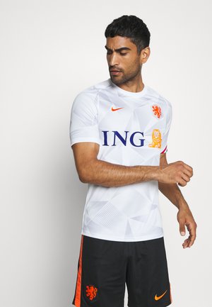 NIEDERLANDE KNVB - National team wear - white/safety orange