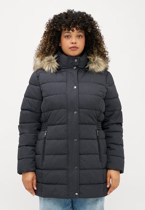 ONLY Carmakoma CARNEWLUNA COAT - Vinterfrakke - phantom
