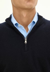 Oscar Jacobson JACQUES HALF ZIP - Pullover - night blue