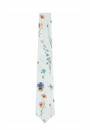 PATTERN SLIM - Krawatte - light blue pressed flower