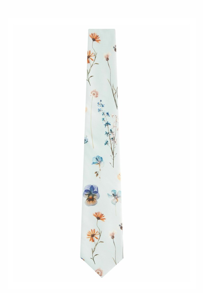 Next PATTERN SLIM - Krawatte - light blue pressed flower