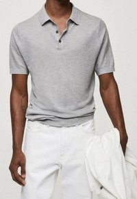 Mango Polo - mottled light grey