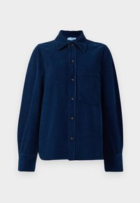 SHIRT - Bluza z gumbi - indigo garment dye