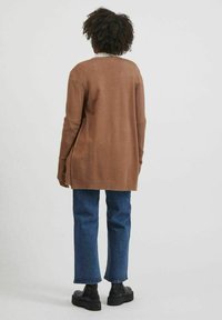 VILA VIRIL OPEN CARDIGAN - Strickjacke - portabella