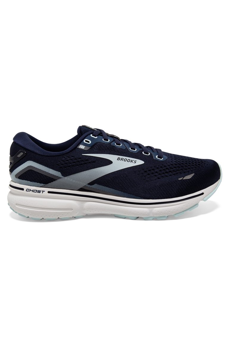 Brooks GHOST 15 - Scarpe da corsa su strada - peacoat pearl salt air