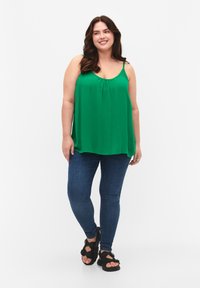 Zizzi TRÄGER AUS - Pluus - jolly green