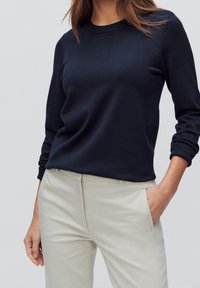 STOCKH LM Stickad tröja - blue