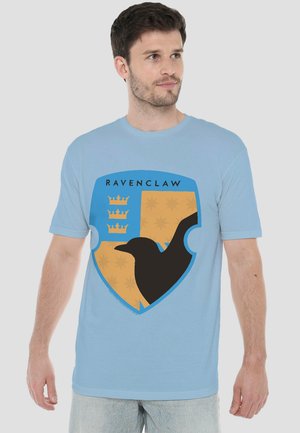 Cotton Soul, HARRY POTTER RAVENCLAW FOUR SQUARE SHIELD CREST - Print T-shirt - light blue