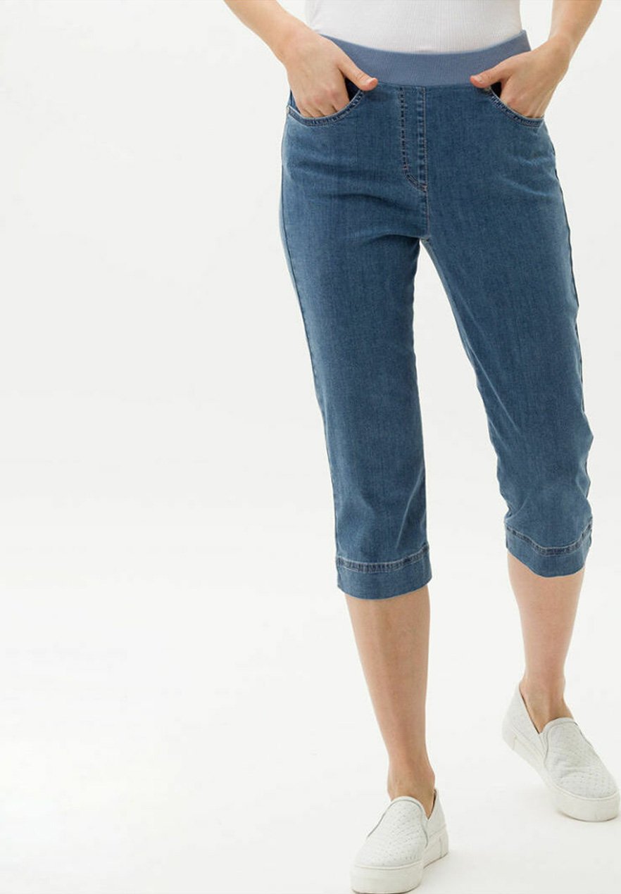 BRAX STYLE PAMONA - Shorts di jeans - bleached/celeste - Zalando.it