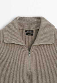 Massimo Dutti MOCK NECK - Jumper - brown