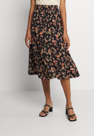PCCARLA MIDI SKIRT - A-lijn rok - black