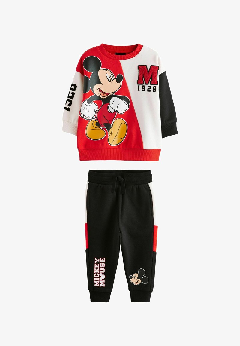 Next MICKEY MOUSE CREW NECK JOGGERS SET - REGULAR FIT - Trainingsanzug - red black