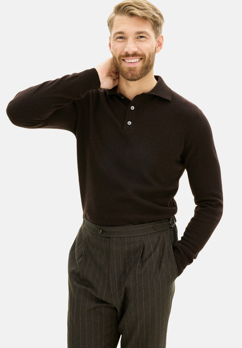 Oscar Jacobson PEPE - Poloshirt - brown flannel