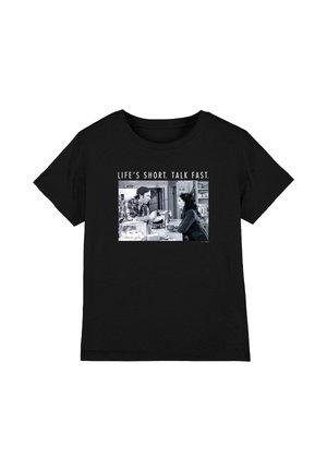 Cotton Soul, GILMORE GIRLS LIFE'S SHORT. TALK FAST LUKE AND LORELAI UNISEX - Print T-shirt - black