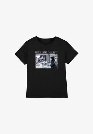 Cotton Soul, GILMORE GIRLS LIFE'S SHORT. TALK FAST LUKE AND LORELAI UNISEX - T-Shirt print - black