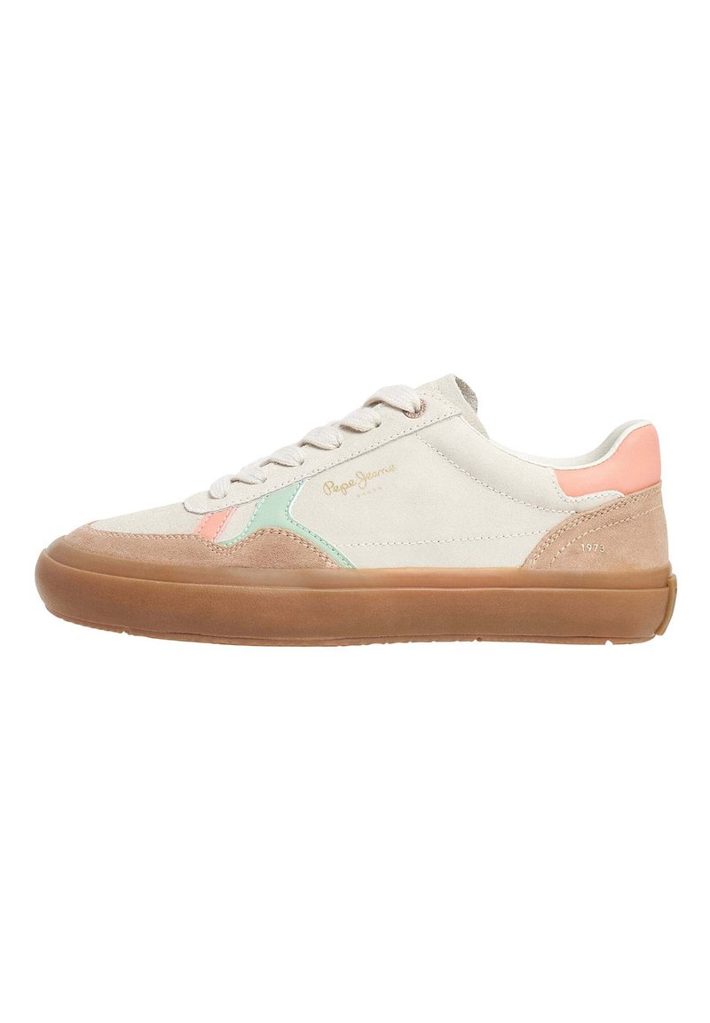 Pepe Jeans TRAVIS RETRO  - Matalavartiset tennarit - chalk white