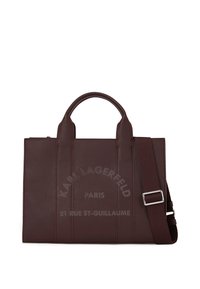 PEBBLE SQUARE TOTE - Handbag - tobacco