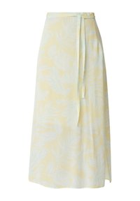 comma MIDI MIT ALLOVER PRINT - Gonna a campana - helles zitrone