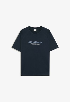 Bershka, SHORT RAGLAN SLEEVE - PRINT T-SHIRT - T-shirt imprimé - royal blue