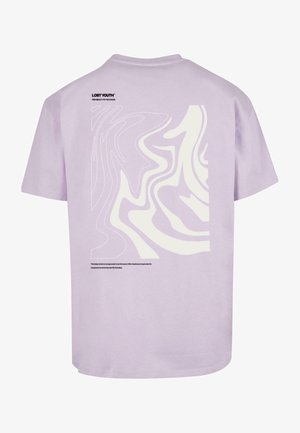 CHAOS - Nyomott mintás póló - lilac