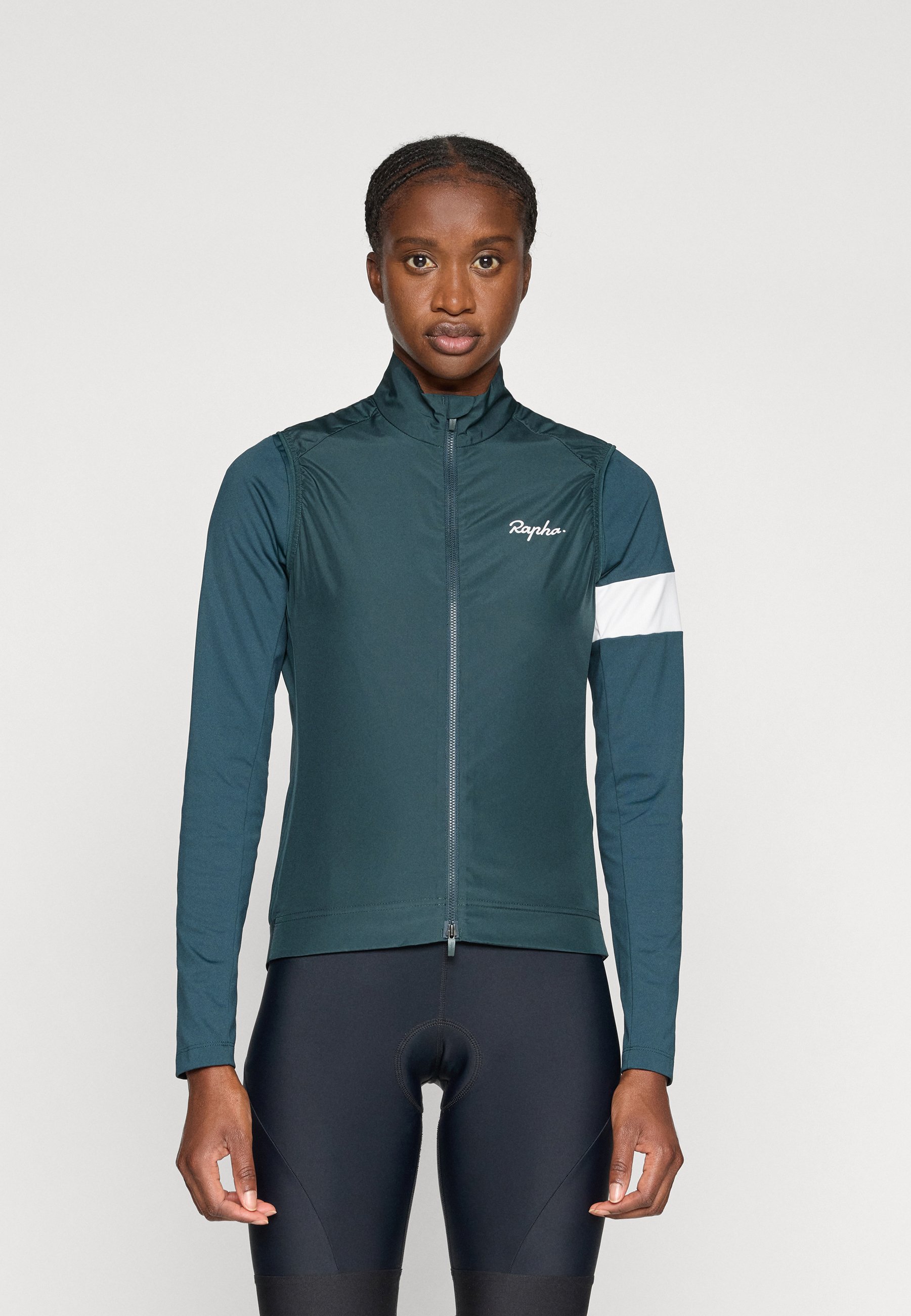 Rapha Core Gilet サイズS ディープグリーン Rapha WOMENS CORE GILET - Waistcoat - forest green/white/dark