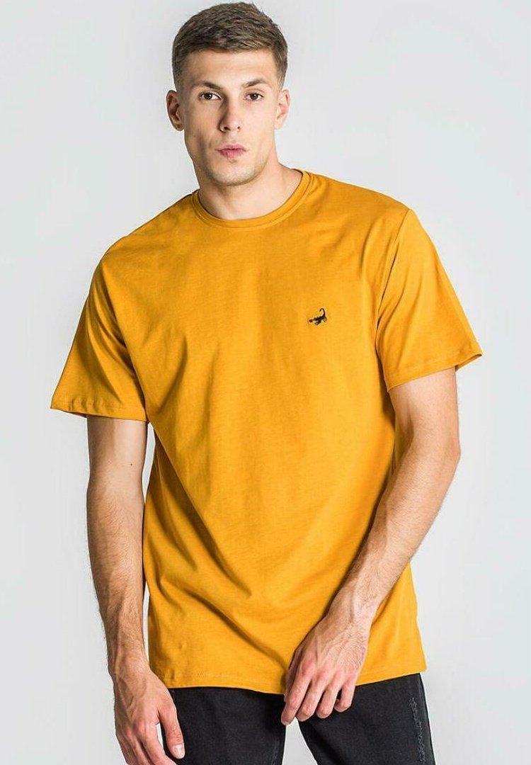 Gianni Kavanagh ESSENTIAL SCORPIO Jednoduché tričko yellow/bílá