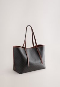 LARGE SHOULDER - Rankinė - brown monogram