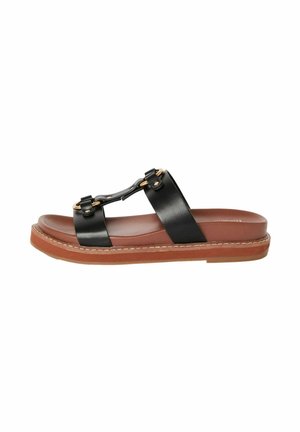 Friends Like These COMFORT RING HARDWEAR CHUNKY FOOTBED - Papuci - black