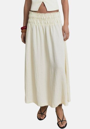 Mango MIDI - Maxi skirt - beige