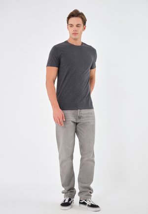 5 PACK - Basic T-shirt - white/dark grey/black