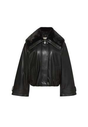 Calvin Klein Jeans, SHORT FILLED BOMBER - Яке от изкуствена кожа - black