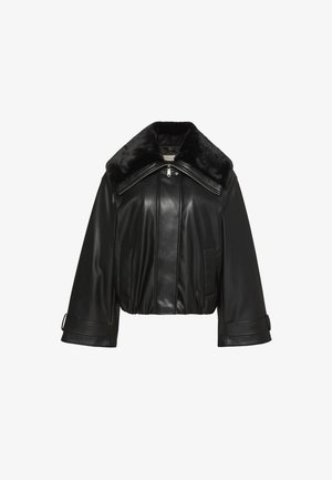 Calvin Klein Jeans, SHORT FILLED BOMBER - Μπουφάν από συνθετικό δέρμα - black