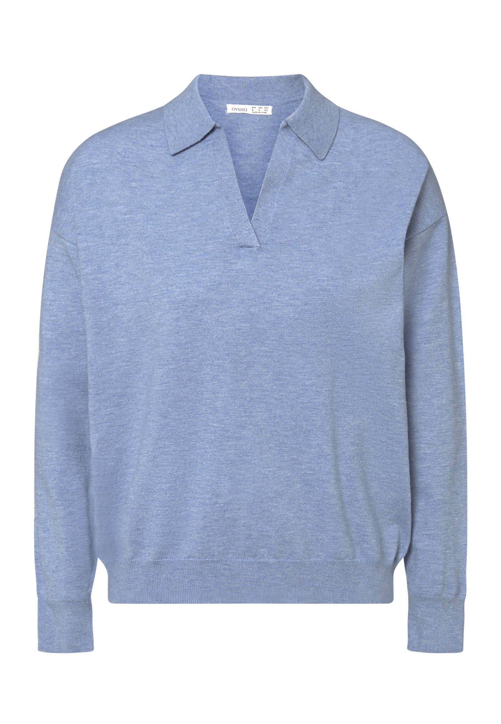 OYSHO Trui light blueLichtblauw Zalando.nl OYSHO Trui blue Zalando.nl