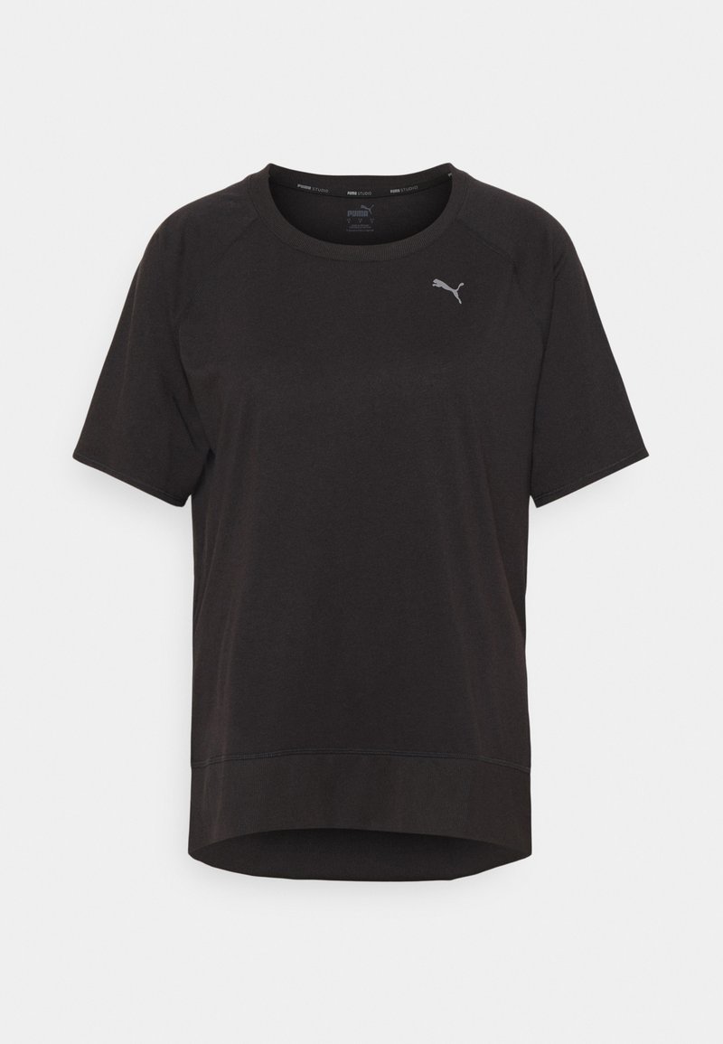 Damen Sportbekleidung | Puma T-Shirt basic black/schwarz - HH19666 Damen Sportbekleidung | Puma T-Shirt basic black/schwarz - HH19666