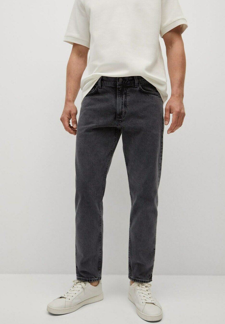 Mango BEN - Jeans Straight Leg - black denim - Zalando.de