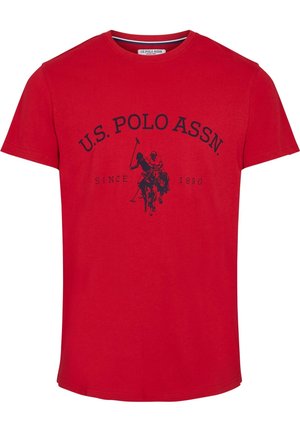 U.S. Polo Assn. ARCHIBALD - Nyomott mintás póló - jester red