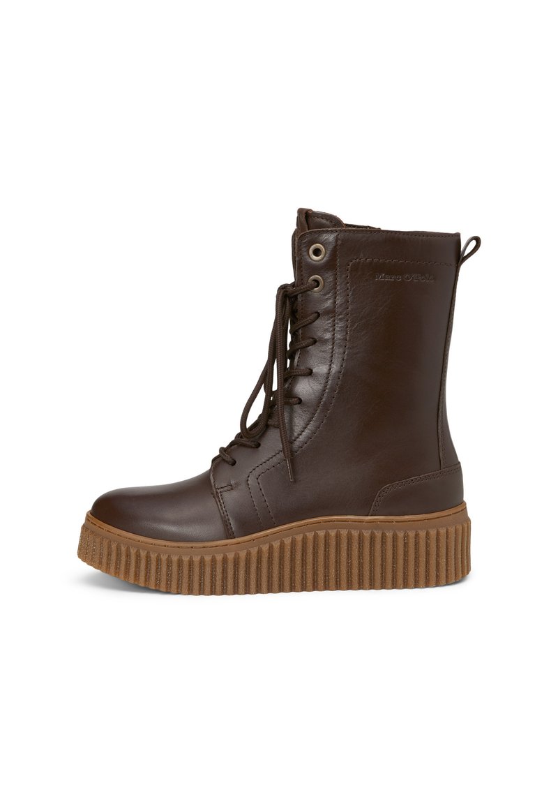 Marc O'Polo BIANCA - Stivaletti con la zeppa - dark brown
