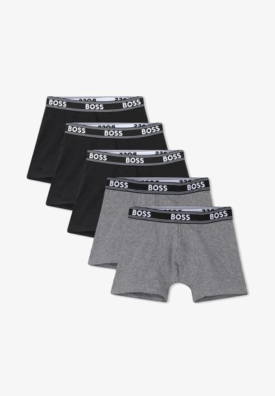 5 PACK - Boxers - black/gray