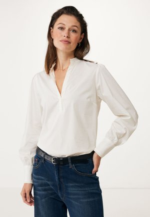 RUFFLE DETAIL - Blouse - off white