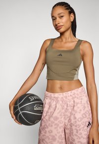 adidas Performance Top - olive strata