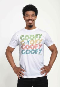 Disney DISNEY CLASSIC MICKEY RETRO STACK GOOFY UNISEX - T-shirt con stampa - white