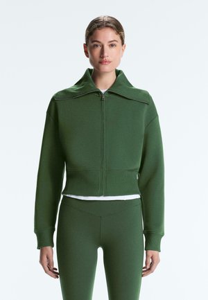 Cardigan - mottled green