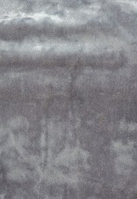 Tessuto grigio con una superficie lucida e leggermente testurizzata. Presenta sottili motivi e variazioni di colore. Texture morbida e liscia.